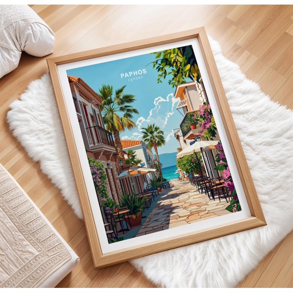Paphos Cyprus Cityscape Home Decor
