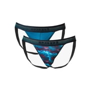 Papi 2-Pack Jockstraps Underwear - UMPA108 (Beet Red/Crystal Teal, XL)