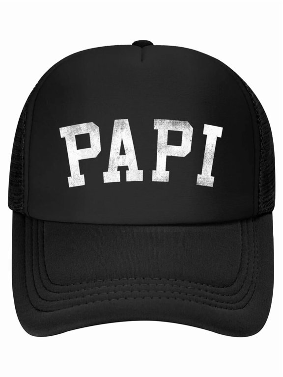 Papi Bold Font Father's Day Papi Baseball Cap