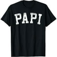 thumbnail image 1 of Papi - Classic Bold Font Father's Day Papi T-ShirtMen and women, White Black T-shirt, size: Extra large S-1635XL, 1 of 4
