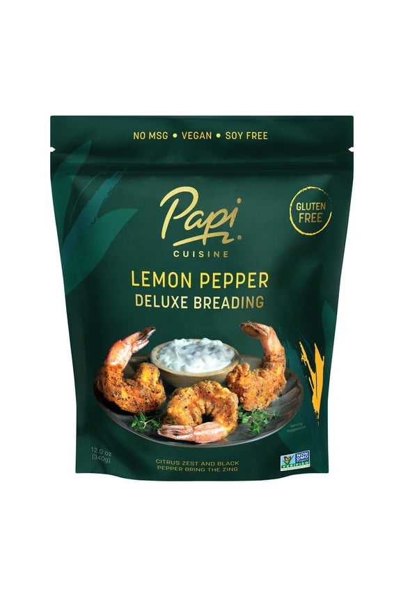 Lemon Pepper Deluxe Breading, 12 oz Pouch