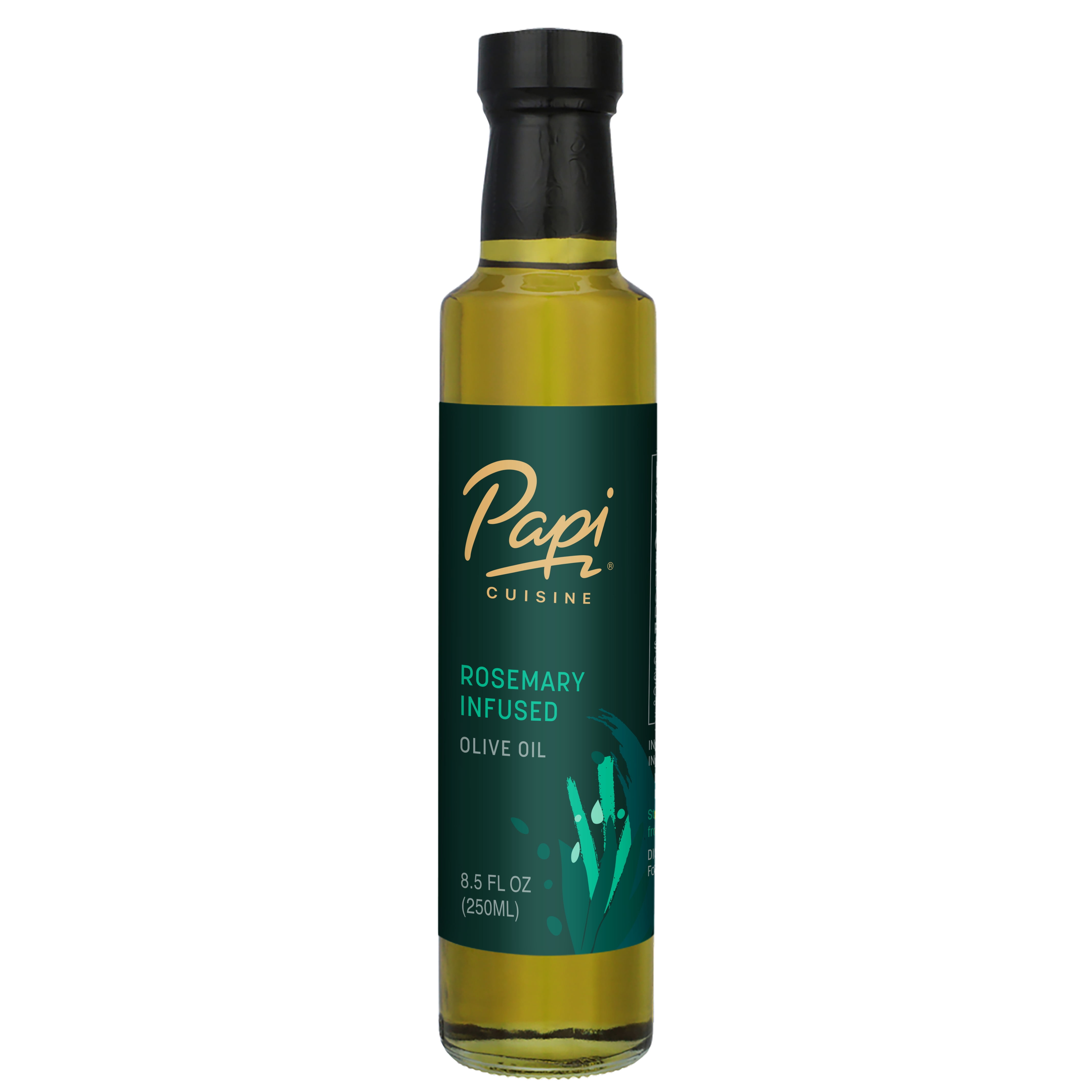 Papi Cuisine Rosemary Infused Olive Oil, 8.5 oz Bottle