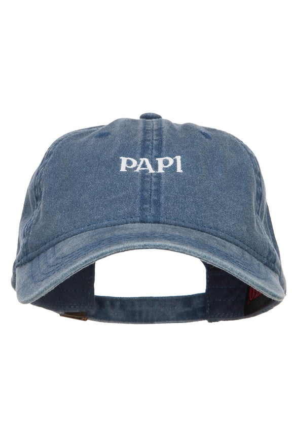 Papi Embroidered Washed Cap - Navy OSFM