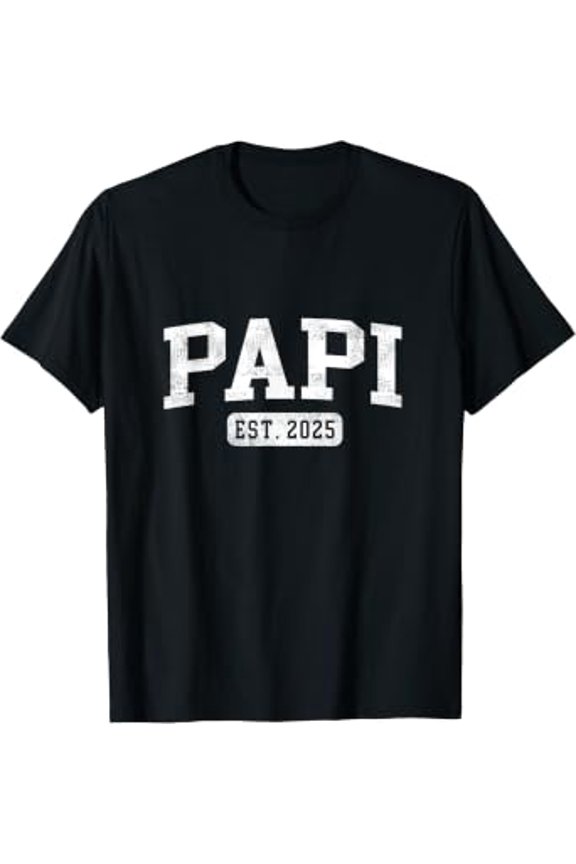 Papi Est 2025 Promoted To Papi Announcement T-Shirt