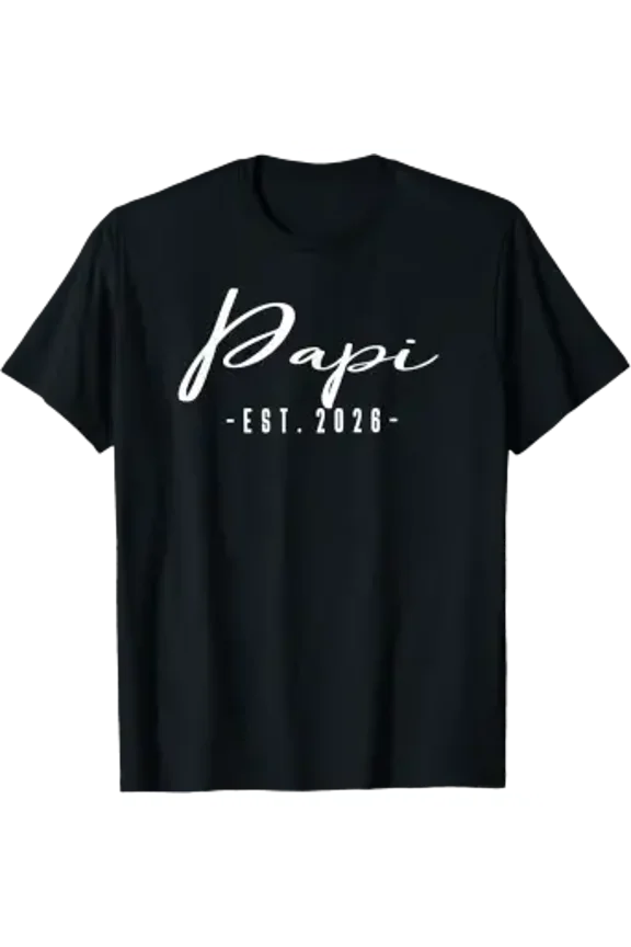 Papi Est 2026 Baby Announcement New Papi T-Shirt