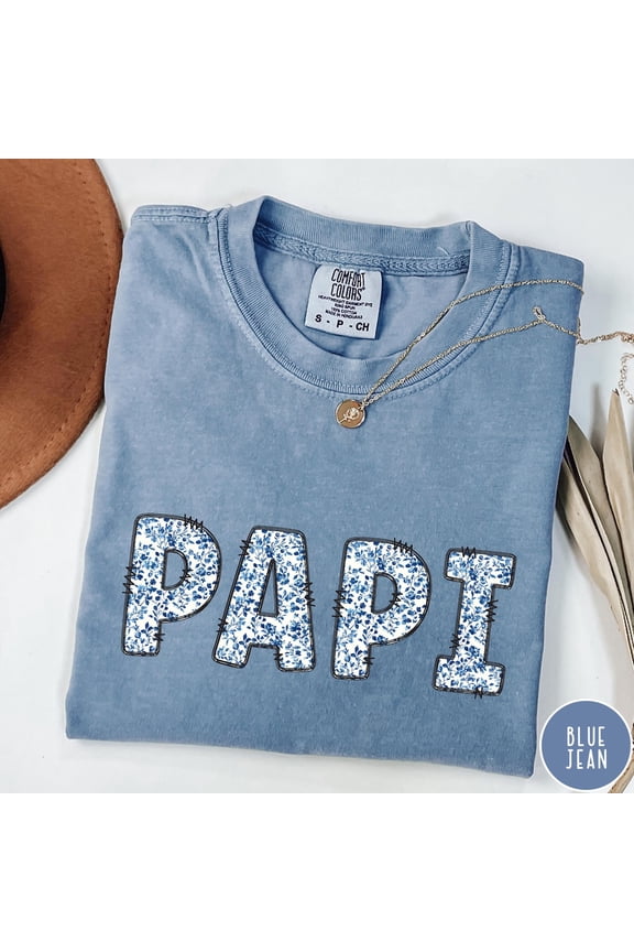 Papi Floral For Dad Spanish Dad For Latino Grandpa Papi T-Shirt All Size S-3XL