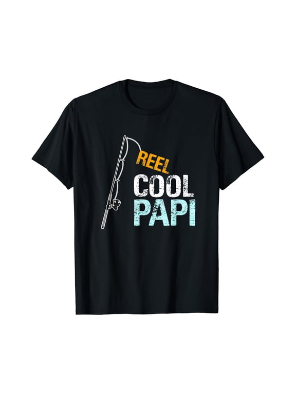 Papi From Granddaughter Grandson Reel Cool Papi T T-Shirt