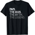 thumbnail image 1 of Papi Gift: The Man The Myth The Legend T-Shirt, 1 of 3