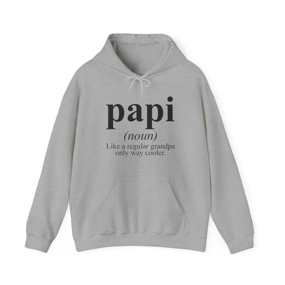 Papi Grandpa Fathers Day Definition Hoodie, Gifts, Hooded Sweatshirt