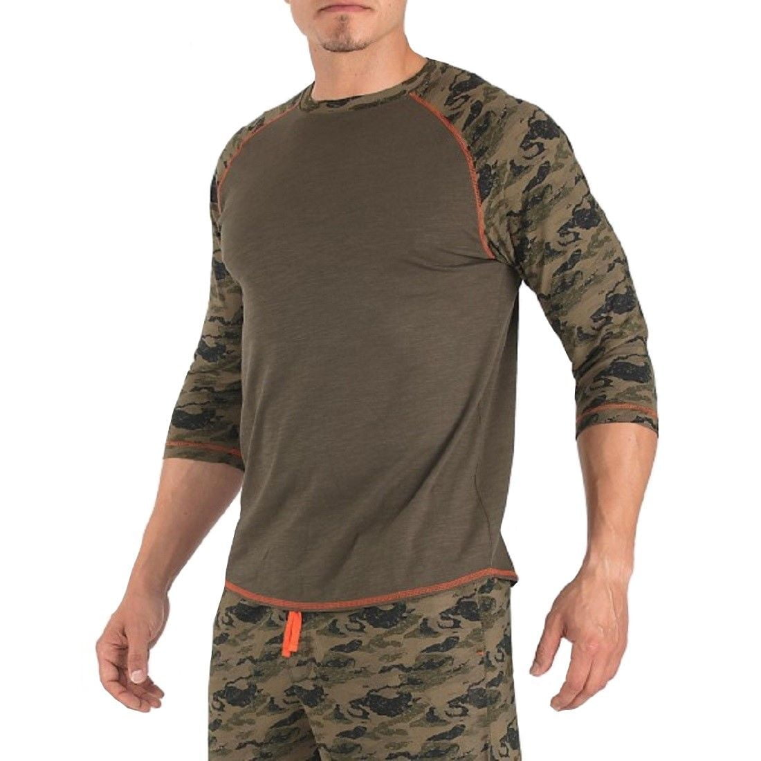 Papi Men's Slub Jersey Baseball Tee Shirt 627113