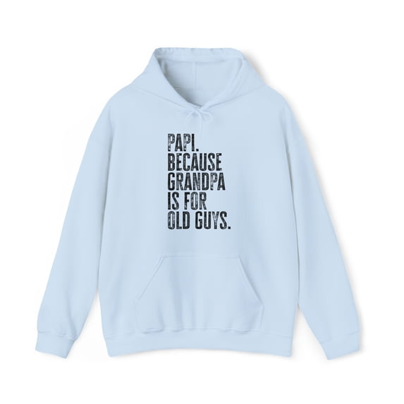 Papi New Grandpa Fathers Day Grandfather Hoodie, Gifts, Hooded Sweatshirt