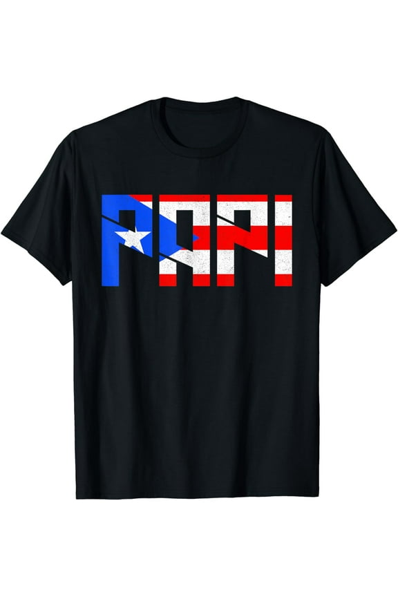 Papi Puerto Rico Flag Patriotic Pride Puerto Rican T-Shirt