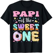 Papi of The Sweet One First Birthday Matching Family T-Shirt, Vintage Birthday Gift