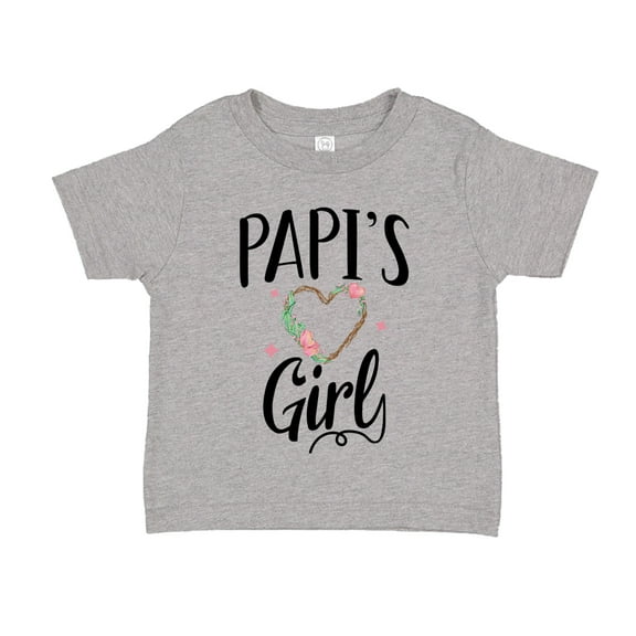 Papi's Girl Toddler T-Shirt 2T Athletic Heather