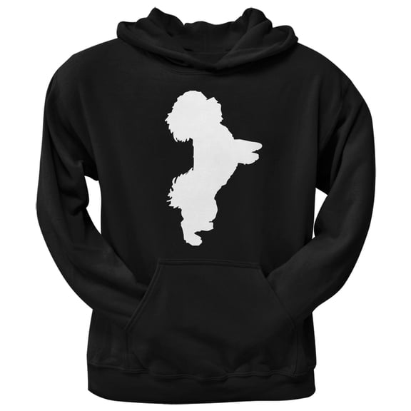Papichon Silhouette Black Adult Hoodie