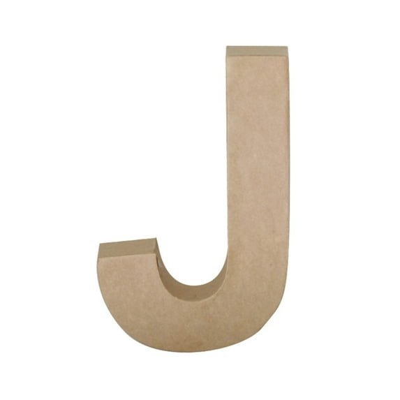 Papier Mache Letter, 4", J