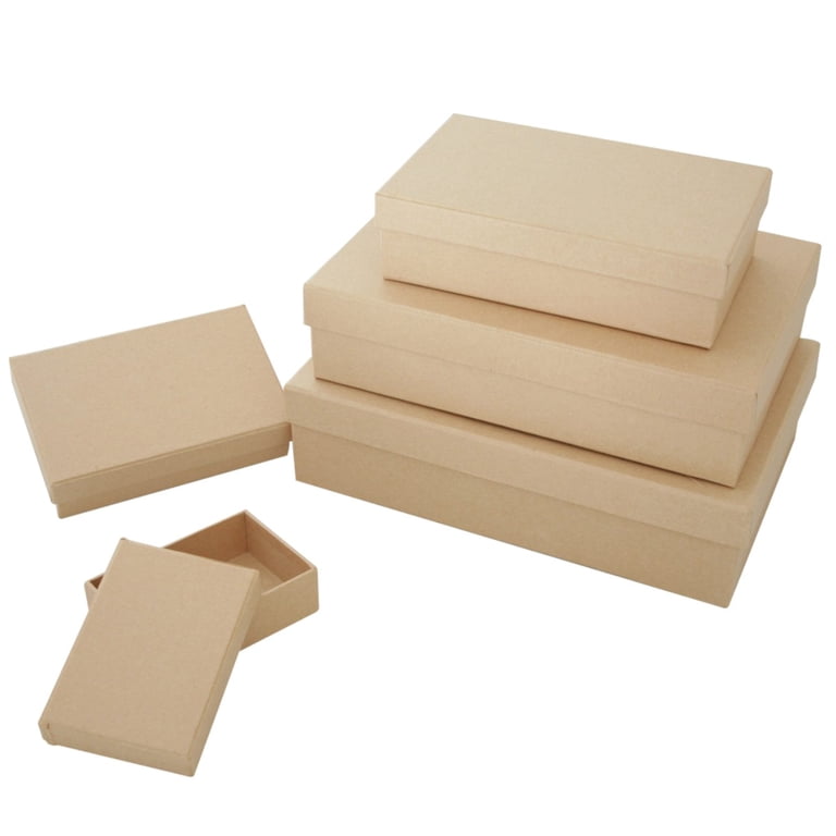 Papier Mache Rectangle Nesting Boxes, 5/Pkg., Large - Walmart.com