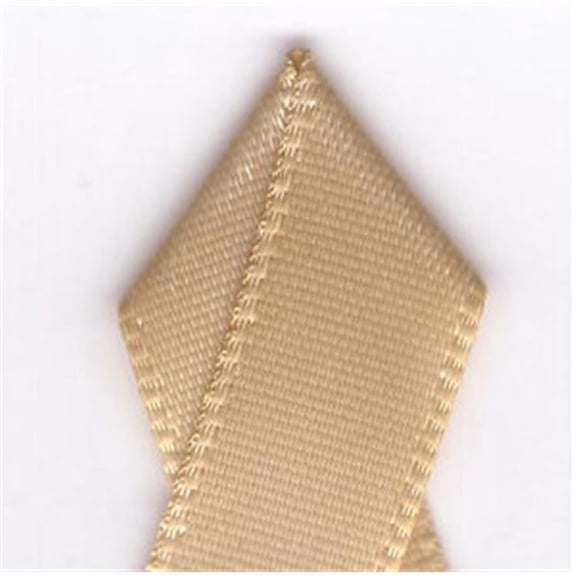 Papilion R074300060826100Y .25 in. Single-Face Satin Ribbon 100 Yards - Raw Silk