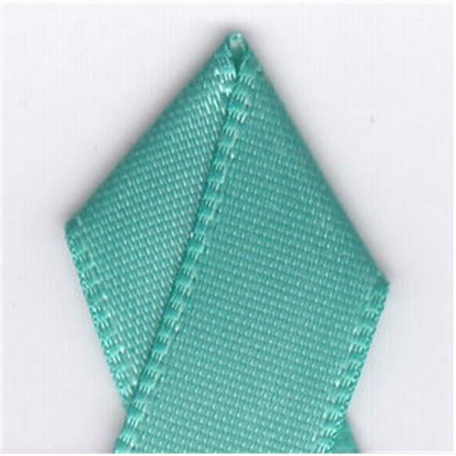 Papilion R074300090323100Y .38 in. Single-Face Satin Ribbon 100 Yards - Tropic Blue