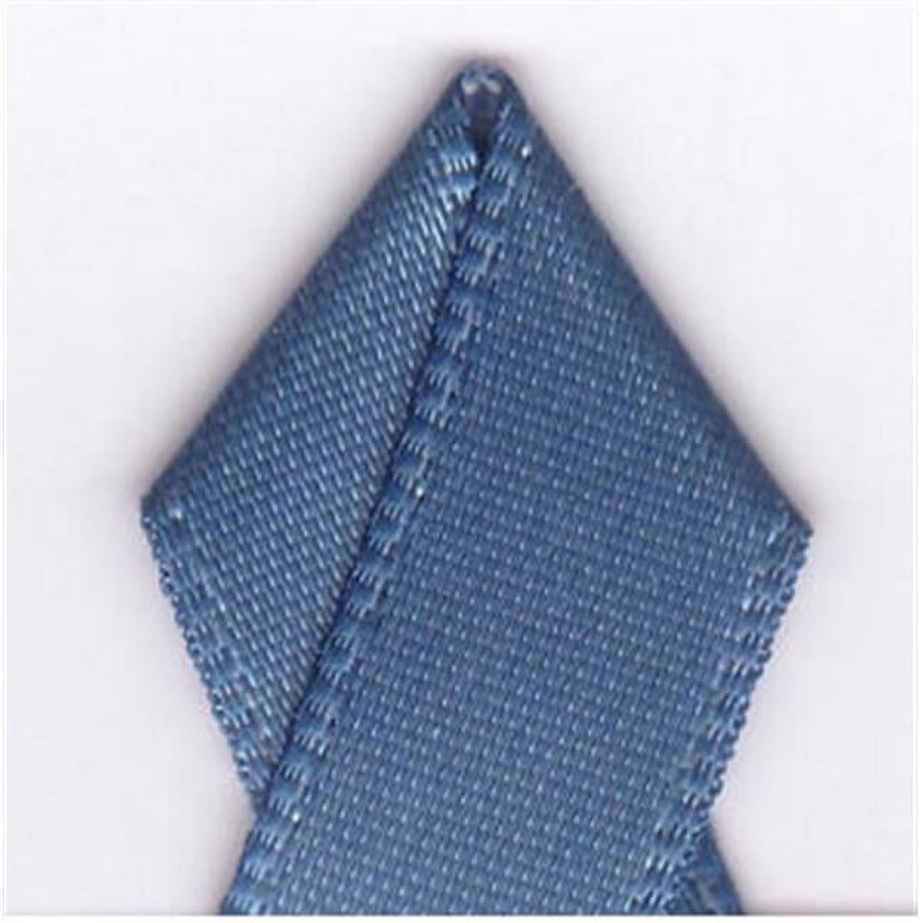 Papilion R074300090363100Y .38 in. Single-Face Satin Ribbon 100 Yards - Smoke Blue