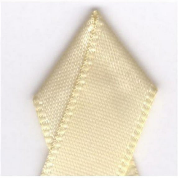 Papilion R074300120824100Y .5 in. Single-Face Satin Ribbon 100 Yards - Buttermilk