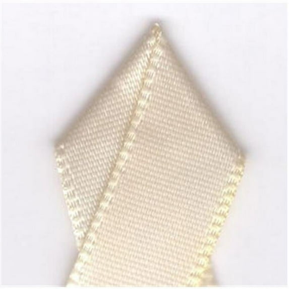 Papilion R074300160815100Y .63 in. Single-Face Satin Ribbon 100 Yards - Cream