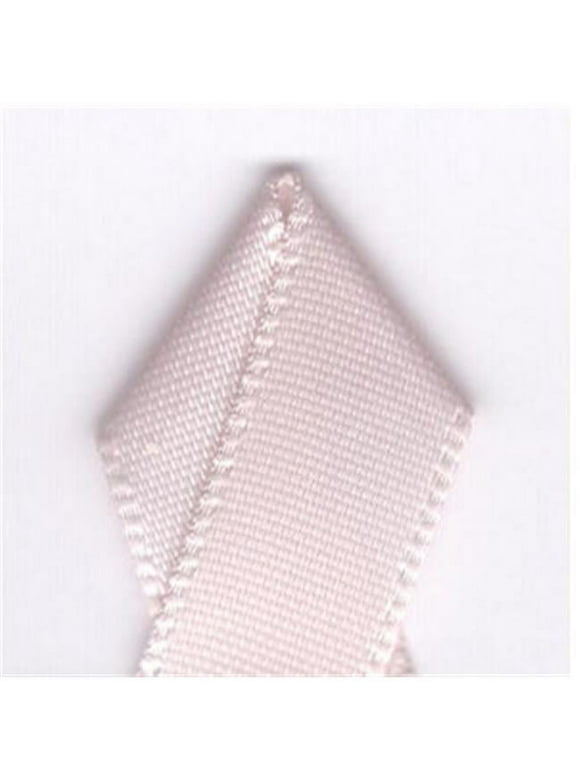 Papilion R074300230115100Y .88 in. Single-Face Satin Ribbon 100 Yards - Powder Pink