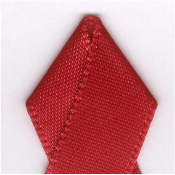 Papilion R074300230260100Y .88 in. Single-Face Satin Ribbon 100 Yards - Scarlet Red