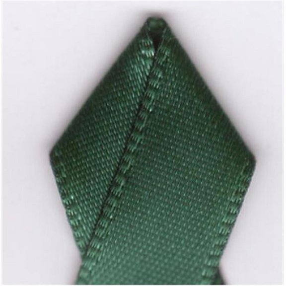 Papilion R074300230589100Y .88 in. Single-Face Satin Ribbon 100 Yards - Hunter