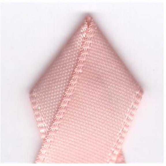Papilion R074300230714100Y .88 in. Single-Face Satin Ribbon 100 Yards - Petal Peach