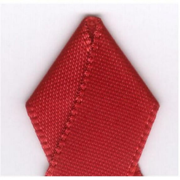 papilion r07430206026020yd .25 in. single-face satin ribbon 20 yards - scarlet red