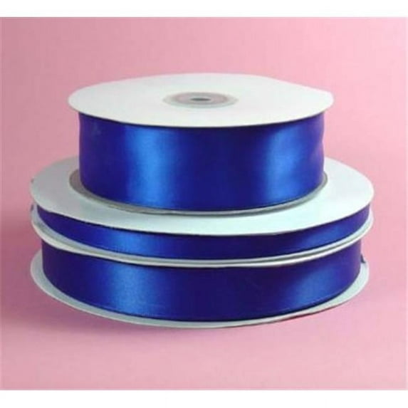Papilion R07430538035050YD 1.5 in. Single-Face Satin Ribbon 50 Yards - Royal Blue