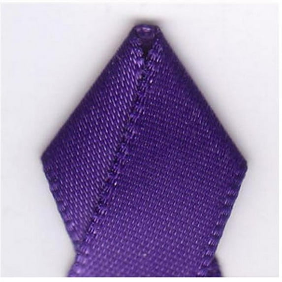 Papilion R074400060470100Y .25 in. Double-Face Satin Ribbon 100 Yards - Regal Purple