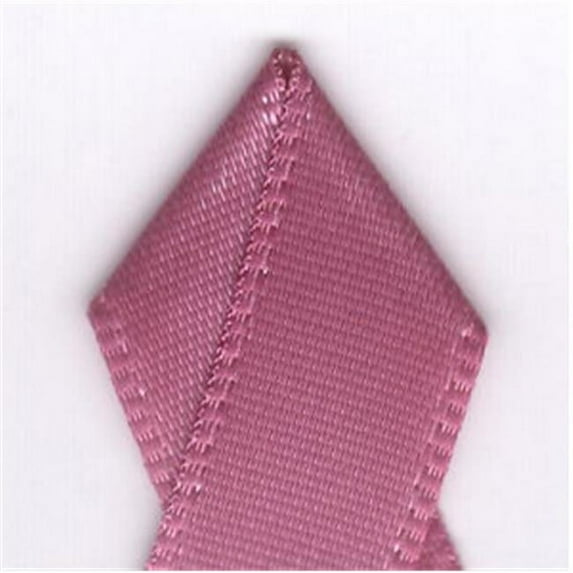 Papilion R074400090168100Y .38 in. Double-Face Satin Ribbon 100 Yards - Colonial Rose