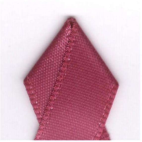 Papilion R074400090169100Y .38 in. Double-Face Satin Ribbon 100 Yards - Rosewood