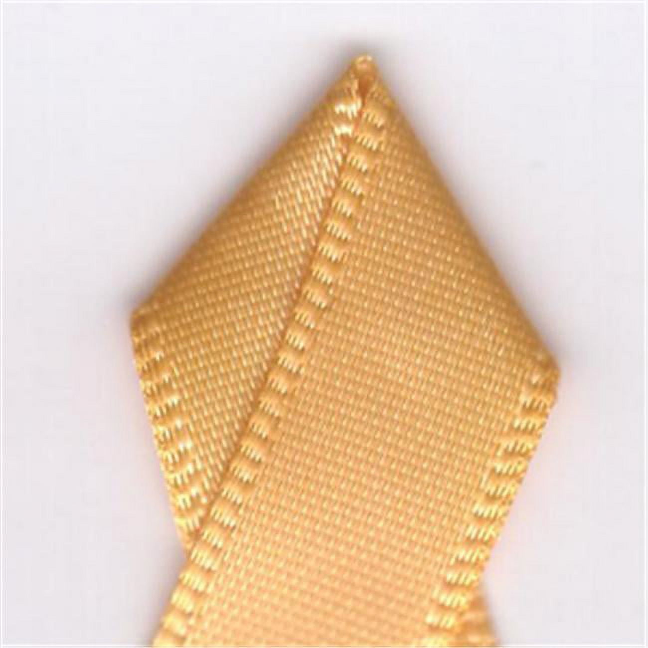 Papilion R074400090675100Y .38 in. Double-Face Satin Ribbon 100 Yards - Gold
