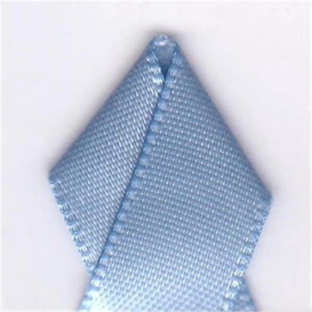 Papilion R074400230333100Y .88 in. Double-Face Satin Ribbon 100 Yards - Bluebird