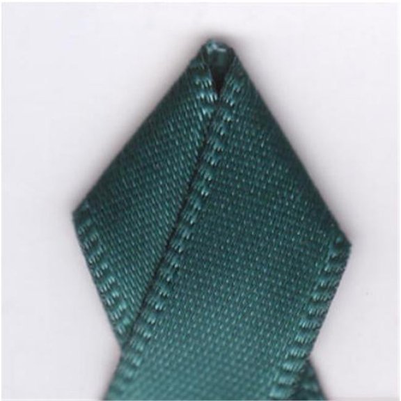 Papilion R074400230347100Y .88 in. Double-Face Satin Ribbon 100 Yards - Teal