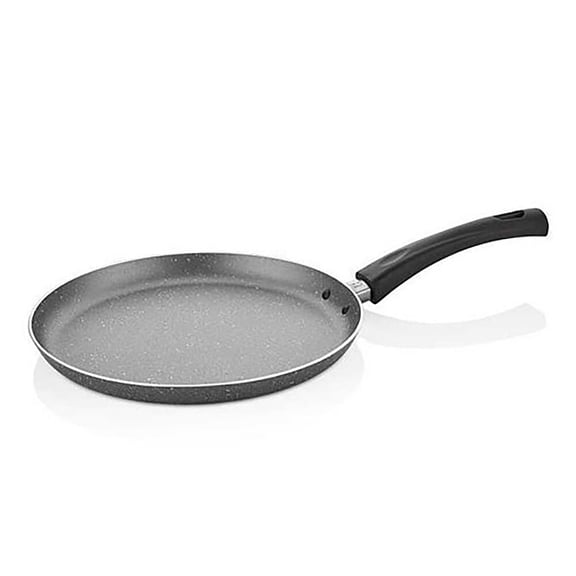 Papilla FRED Non-Stick Pancake Pan 10" (25 cm) Aluminum Frying Pan Granite Nonstick Crepe Pan for Kitchen Frypan for Eggs, Gray
