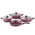 thumbnail image 1 of Papilla WILMA Die-Cast Aluminum 7-Piece Non-Stick Cookware Set Pots and Pans Set with Lids Nonstick Kitchen Cooking Sets Stockpots and Frying Pan, Purple, 1 of 1