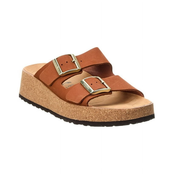 Papillio by Birkenstock Gabriela Narrow Leather Sandal, 40, Brown