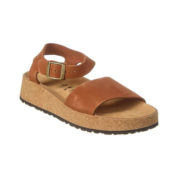 Papillio by Birkenstock Glenda Narrow Leather Sandal, 42, Brown