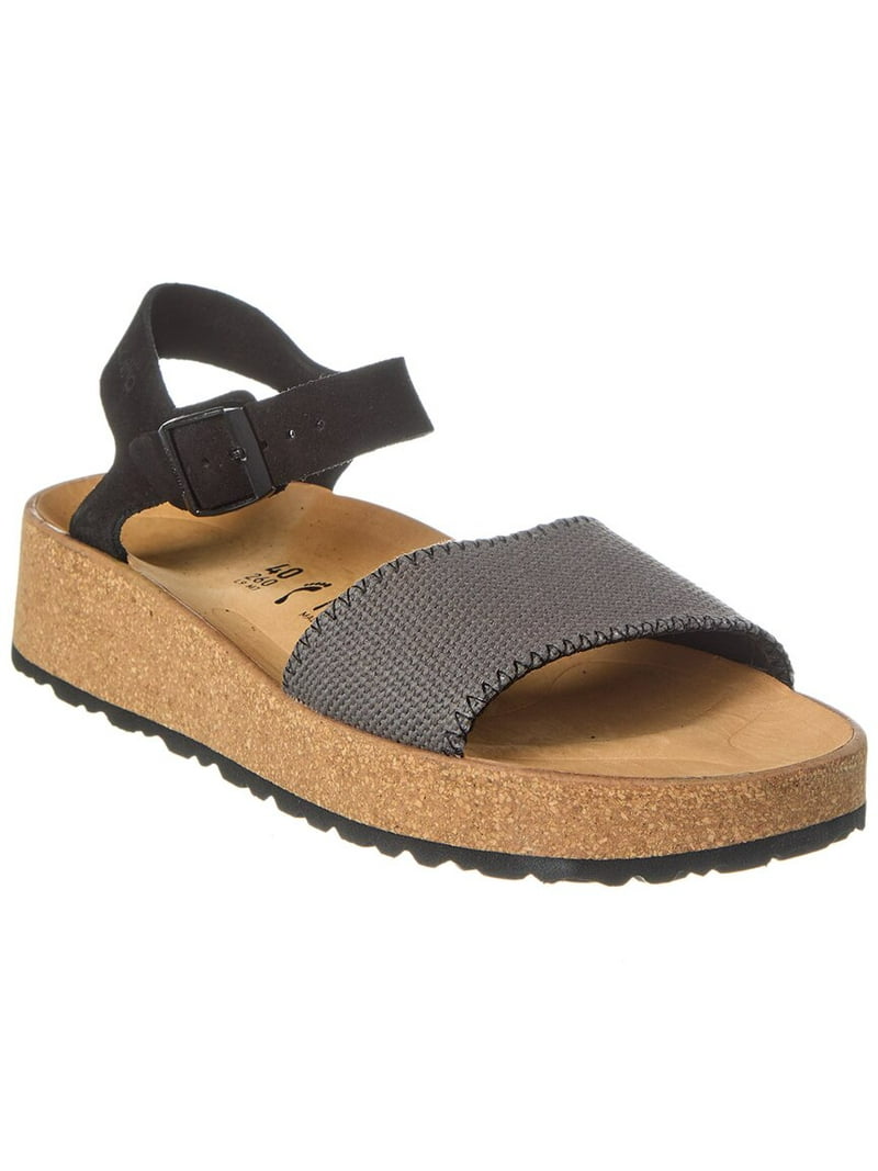 BIRKENSTOCK Papillio グレンダ 38 Papillio by Birkenstock Glenda Suede Sandal, 38, Grey