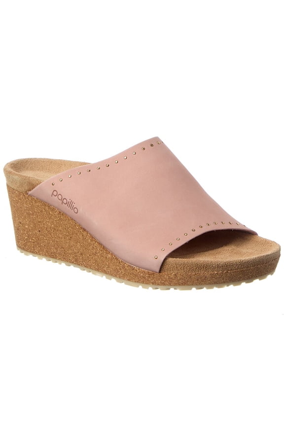 Papillio by Birkenstock Namica Narrow Leather Wedge Sandal, 42, Pink