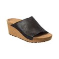 thumbnail image 1 of Papillio by Birkenstock Namica Narrow Suede Wedge Sandal, 42, Black, 1 of 5