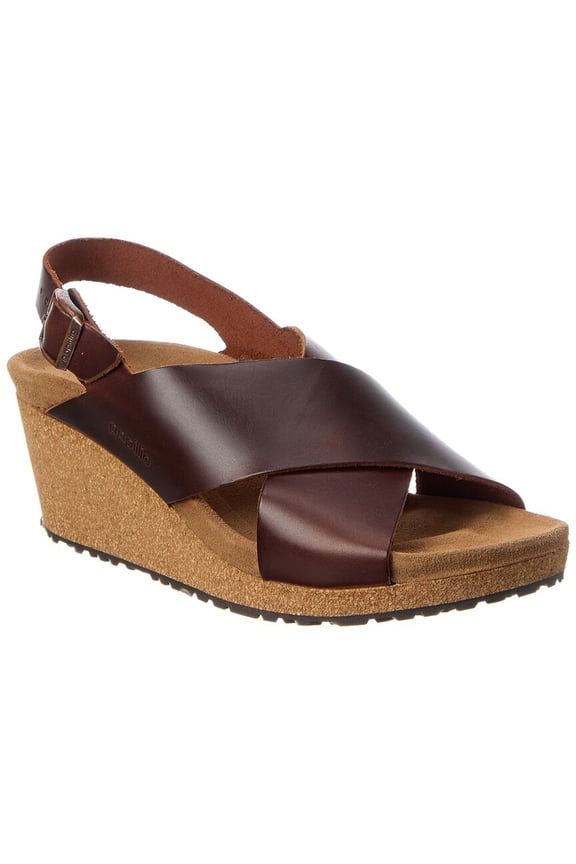 Papillio by Birkenstock Samira Narrow Leather Sandal, 39, Brown