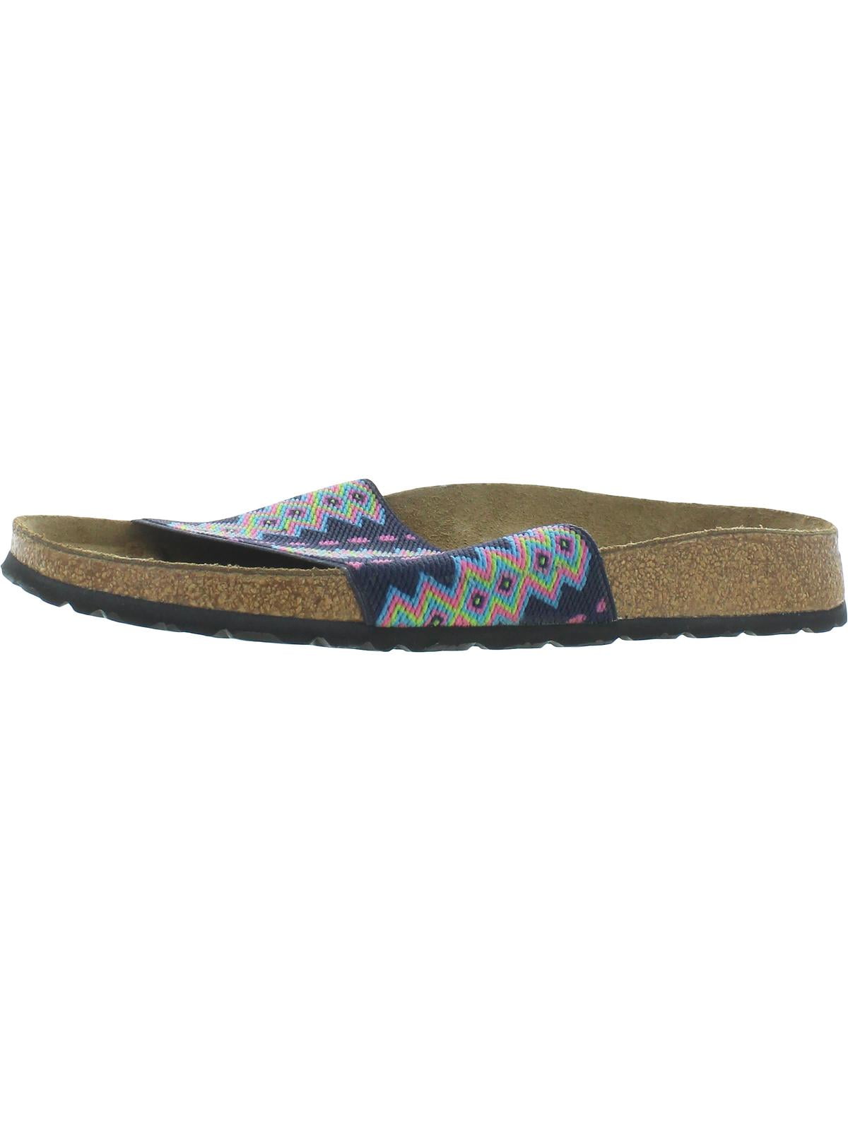 Papillio by Birkenstock Womens Belau Leather Printed Footbed Sandals Navy 43