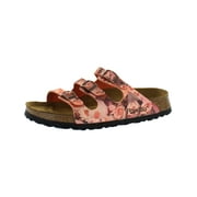 Papillio by Birkenstock Womens Birko-Flor Slip On Footbed Sandals Pink 36