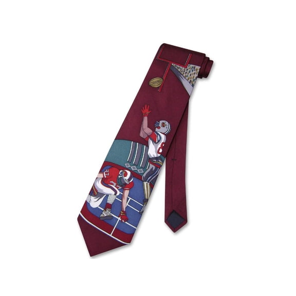 Papillon 100% SILK NeckTie Football Design Men's Neck Tie #124-2