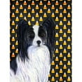 thumbnail image 1 of Papillon Candy Corn Halloween Portrait Flag - Garden Size, 11 x 15 in., 1 of 1